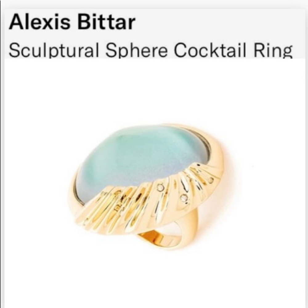🌟🌟Alexis Bitter Sculptural Sphere Cocktail Ring 6